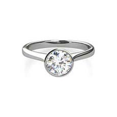 Amelia diamond platinum ring