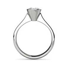 Amelia diamond platinum ring