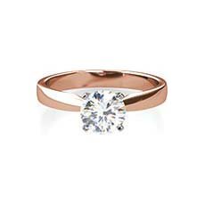 Olivia rose gold diamond ring