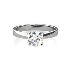 Olivia platinum diamond ring