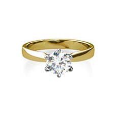 Adriana yellow gold diamond ring