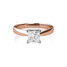 Florence rose gold diamond ring