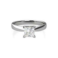 Florence platinum princess cut engagement ring
