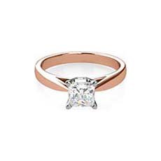 Georgina rose and white gold engagement ring