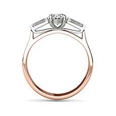 Patience rose gold oval engagement ring