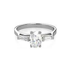 Patience oval engagement ring