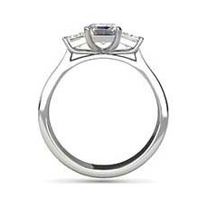 Kristen baguette diamond engagement ring