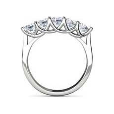 Anabel 5 stone diamond ring