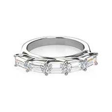 Autumn emerald cut platinum engagement ring