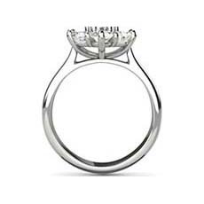 Emily vintage platinum engagement ring