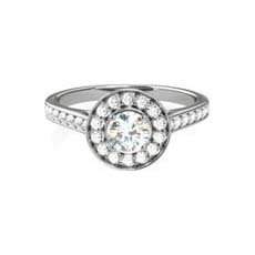 Oona pave diamond engagement ring