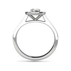 Oona vintage platinum engagement ring