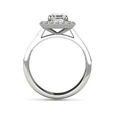 Sadie platinum cluster engagement ring