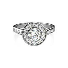Nadia pave diamond engagement ring