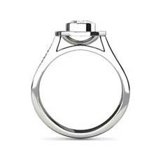 Nadia diamond halo ring