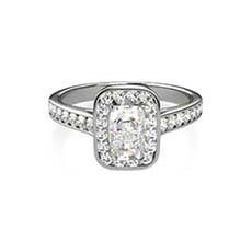 Audrey flower diamond ring