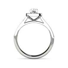 Audrey pave diamond engagement ring