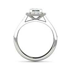 Cressida halo engagement ring