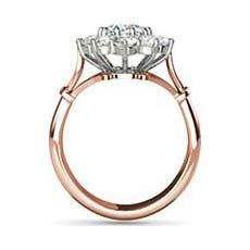 Galadriel vintage rose gold engagement ring