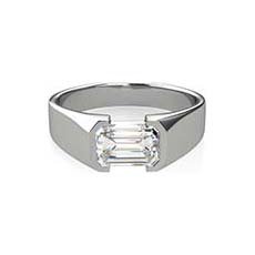 Eilish emerald cut engagement ring