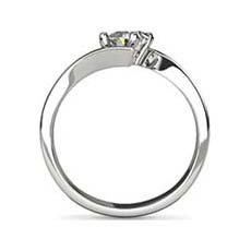 Helena white gold solitaire engagement ring
