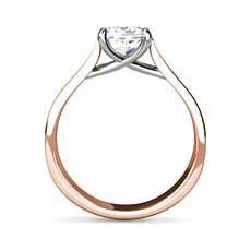 Dana rose gold solitaire engagement ring