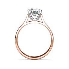 Sherry rose gold engagement ring