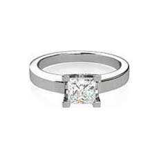 Rowena platinum diamond solitaire ring