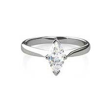 Daphne platinum diamond ring