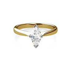 Daphne yellow gold diamond engagement ring