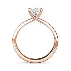 Gwyneth white and rose gold engagement ring