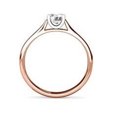 Paula rose gold solitaire ring