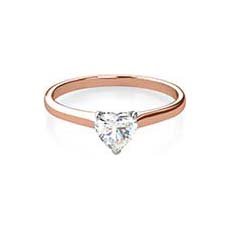 Titania rose gold diamond engagement ring
