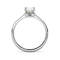 Titania diamond solitaire ring