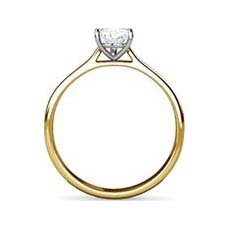 Titania yellow gold diamond ring