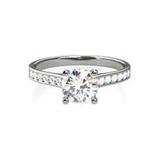 Hayley vintage platinum engagement ring