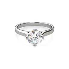 Constance platinum solitaire diamond ring