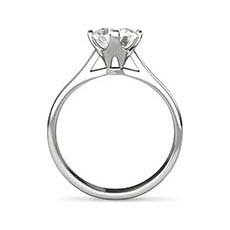 Constance white gold solitaire engagement ring