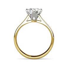 Constance yellow gold diamond engagement ring