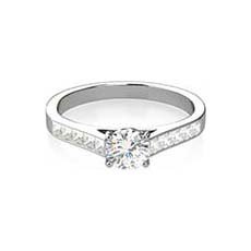 Alexis channel set engagement ring