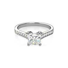 Tatum princess cut diamond engagement ring