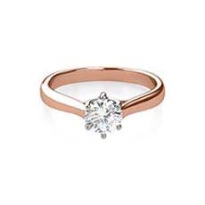 Paloma rose and white gold engagement ring