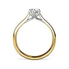 Paloma yellow gold engagement ring
