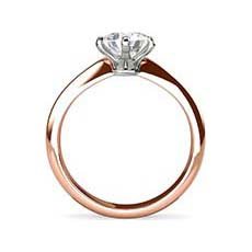 Courtney rose gold diamond ring