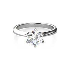 Courtney platinum solitaire diamond ring