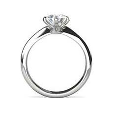 Courtney white gold solitaire engagement ring