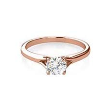 Lucia rose gold engagement ring