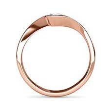 Felicity white and rose gold engagement ring