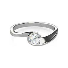 Felicity solitaire diamond ring