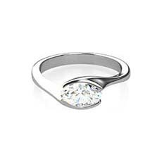 Vanessa oval diamond ring